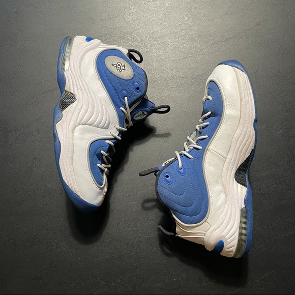 Nike Air Penny II 2 White Atlantic Blue Retro Nike 333886-400 Mens Size 8.5 - Picture 1 of 8